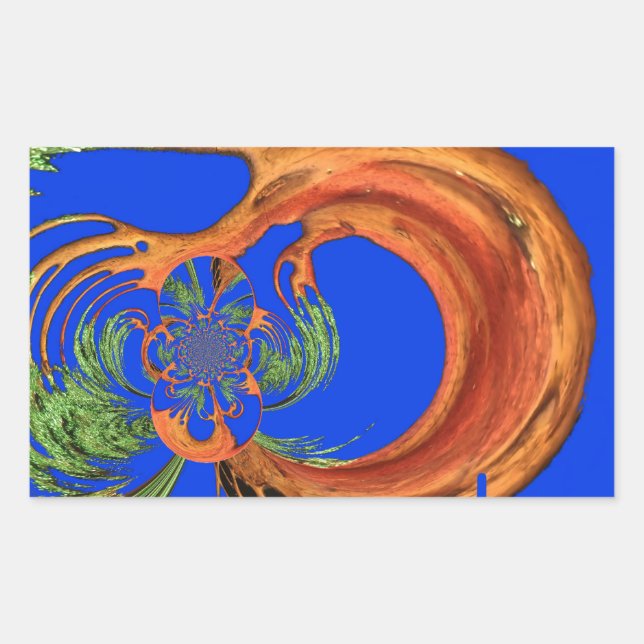 Under the Blue Sky: The Acacia Tree Collection Rectangular Sticker (Front)