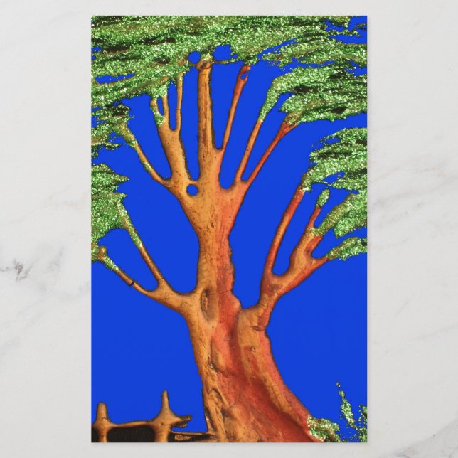 Under the Blue Sky: The Acacia Tree Collection Stationery (Front)