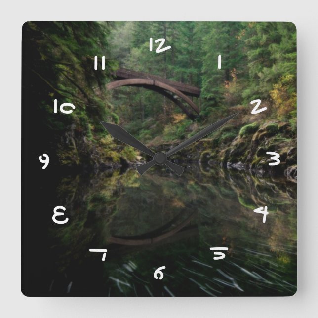 Under the Bridge Square Wall Clock (Front)