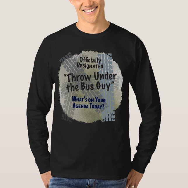 Under The Bus Guy 2 Basic Dark Long Sleeve T-Shirt (Front)