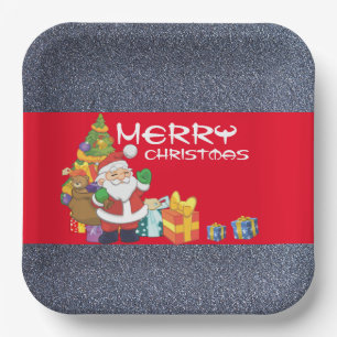 Under the Christmas tree Paper Plate