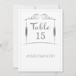 Under the Chuppah Jewish Wedding Table Numbers