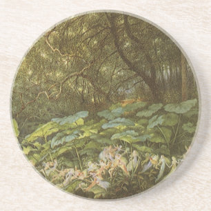 Under the Dock Leaves by Richard Doyle, Fairy Art Coaster