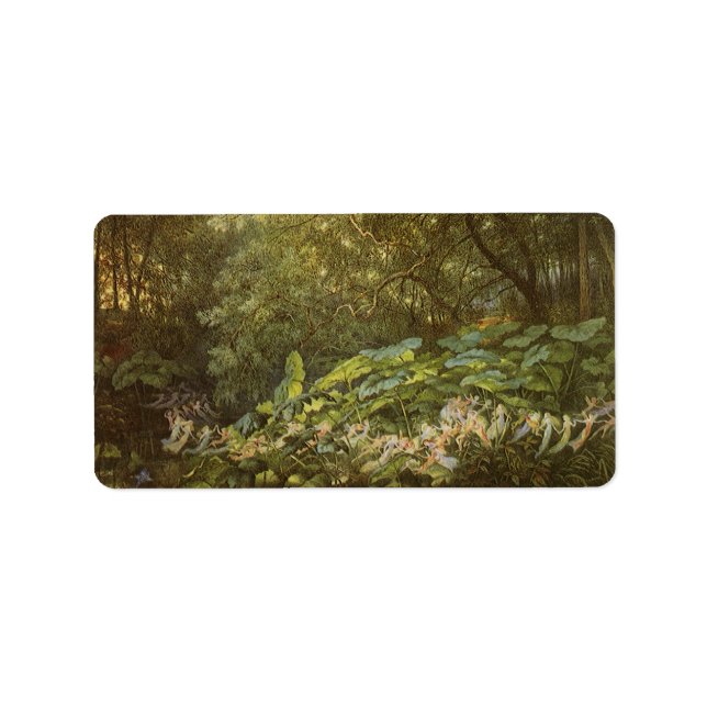 Under the Dock Leaves by Richard Doyle, Fairy Art Label (Front)