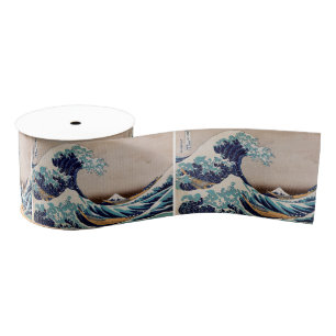 Under the Great Wave off Kanagawa Grosgrain Ribbon