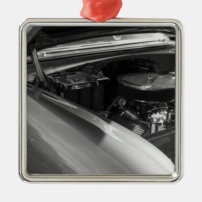 Under The Hood Metal Tree Decoration (Front)