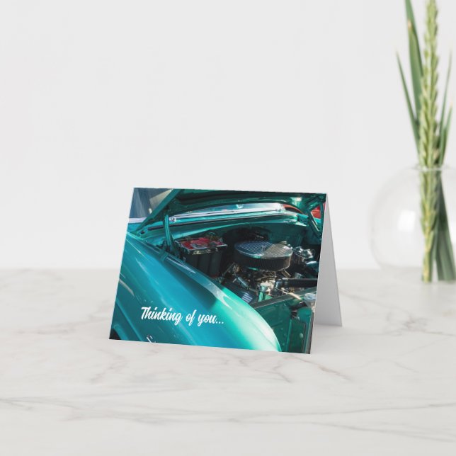 Under The Hood Thinking Of You Card (Front)