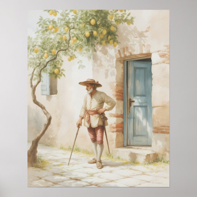 Under the Lemon Tree – A Timeless Pause Poster (Front)
