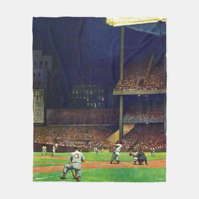 Under The Lights by John Falter Fleece Blanket (Front)