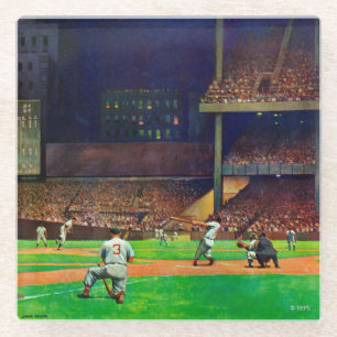 Under The Lights by John Falter Glass Coaster