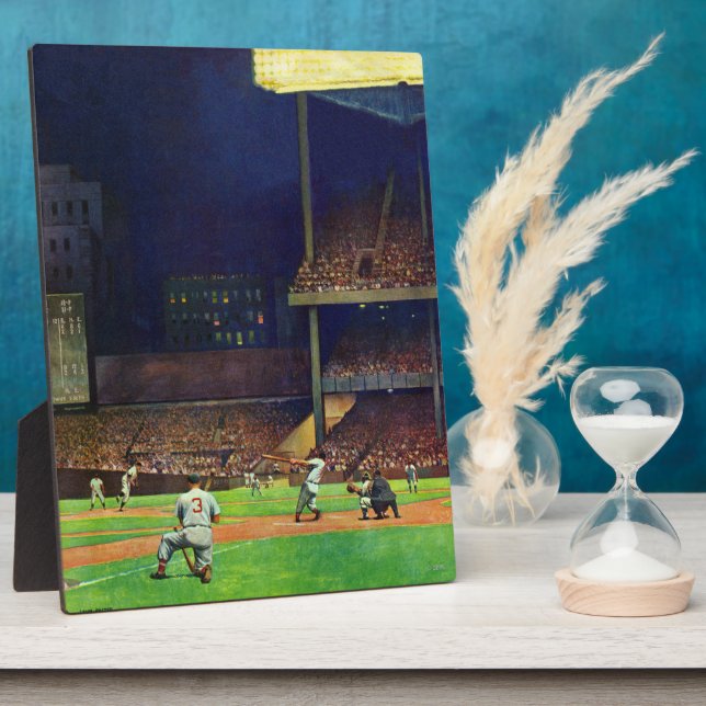 Under The Lights by John Falter Plaque (Side)