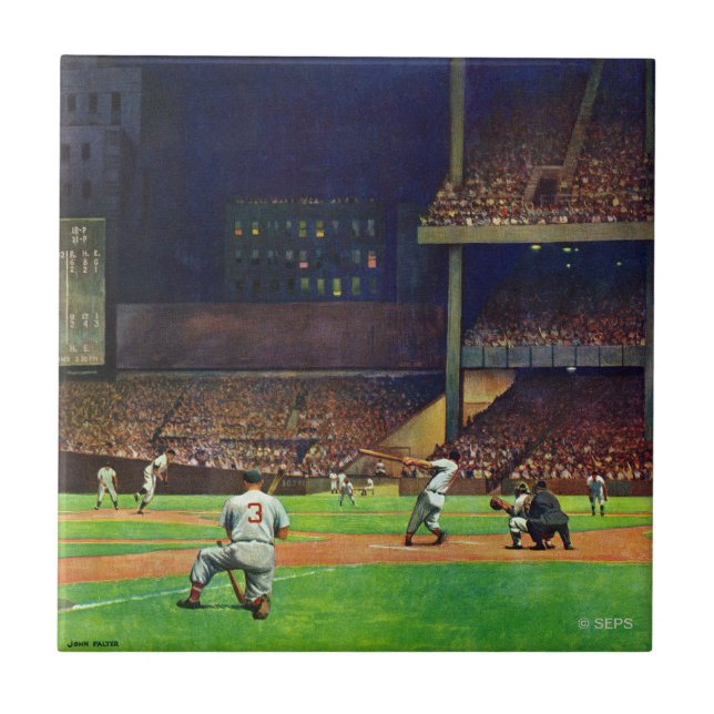 Under The Lights by John Falter Tile (Front)