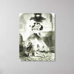 Under the Mistletoe' Canvas Print
