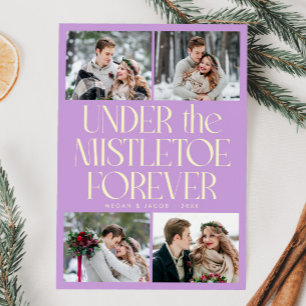 Under the Mistletoe Forever Lemon Wisteria Photo  Holiday Card