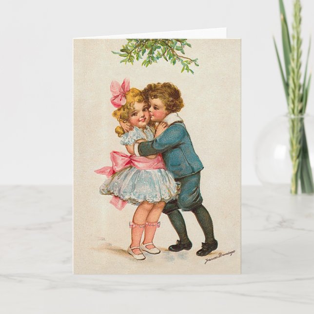 Under the Mistletoe Holiday Card (Front)