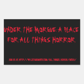 Under The Morgue Black/Red Stickers