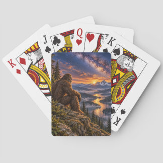 Under the Mountain Stars Bigfoot Playing Cards