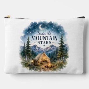 Under the Mountain Stars Camping Night Mountain Accessory Pouch