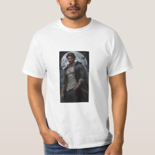 "Under the Night Sky: A Boy's Solitary Vigil" T-Shirt