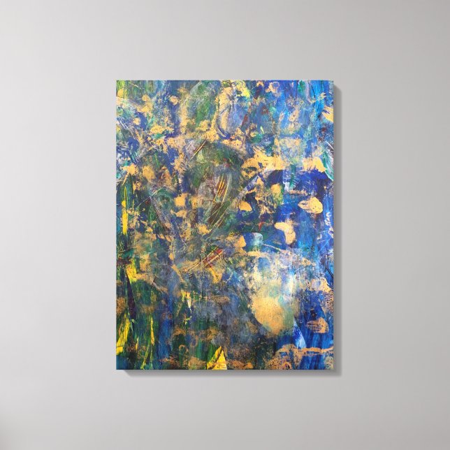 Under the Ocean Abstract design by Doria D Canvas Print (Front)