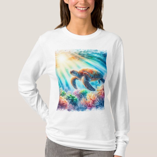 under the ocean sea turtle T-Shirt (Front)