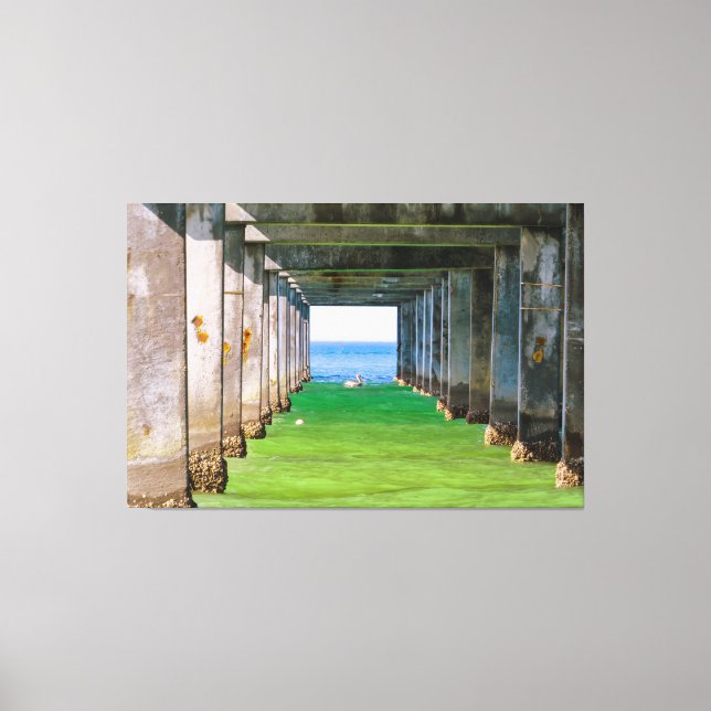 Under the pier canvas print (Front)