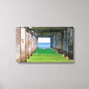 Under the pier canvas print