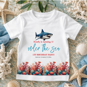 Under the Sea 1st Birthday Party Baby T-Shirt