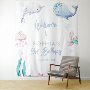 Under the Sea 3rd Birthday  Tapestry