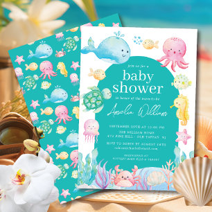 Under The Sea Adventure Baby Shower Invitation