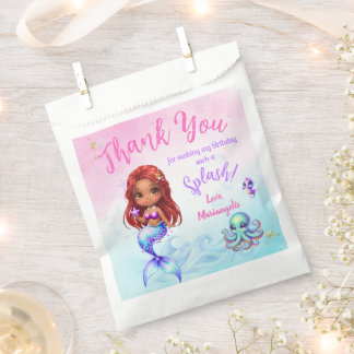 Under the sea - Afro Mermaid Birthday Favour Bags
