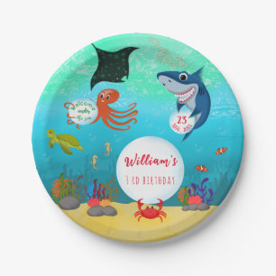 Under The Sea Animals Birthday Party Paper Plate
