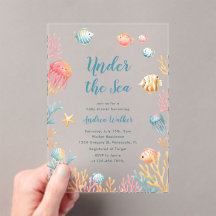 Under The Sea Animals Colourful Baby Shower