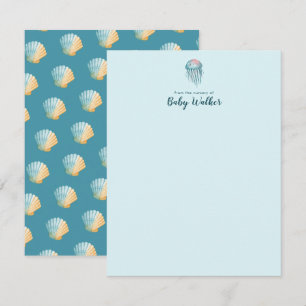 Under The Sea Animals Colourful Baby Shower Card