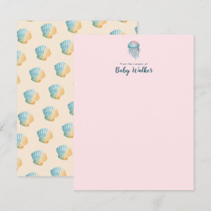 Under The Sea Animals Colourful Baby Shower Card