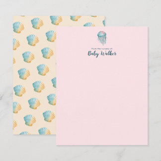 Under The Sea Animals Colourful Baby Shower Card