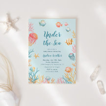 Under The Sea Animals Colourful Baby Shower