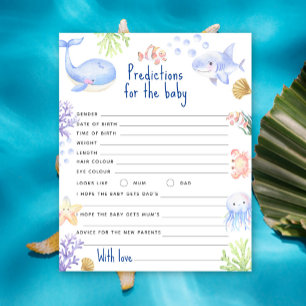 Under the sea animals predictions and advice baby