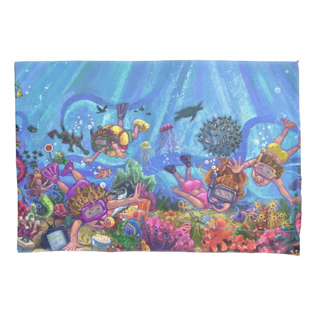 Under the Sea Art Pillowcase (Front)