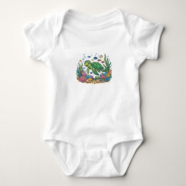 Under the Sea  Baby Bodysuit (Front)