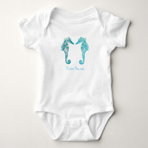 Under the Sea Baby Jersey Bodysuit, White Bodysuit