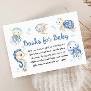 Under The Sea Baby Shower Boy Books For Baby Enclosure Card