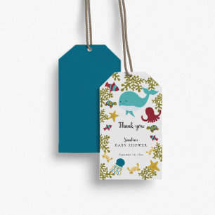 Under the Sea Baby Shower Cute Thank you Gift Tags