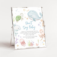 Under The Sea Baby Shower Don't Say Baby