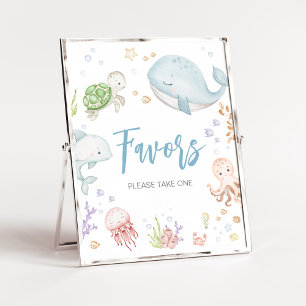 Under The Sea Baby Shower Favours Poster