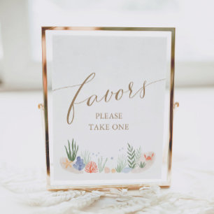 Under the Sea Baby Shower Favours Sign