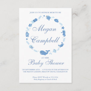 Under The Sea Baby Shower Invitation