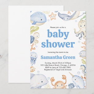 Under the Sea Baby Shower Invitation