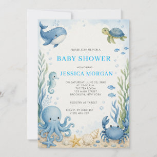 Under The Sea Baby Shower Invitation