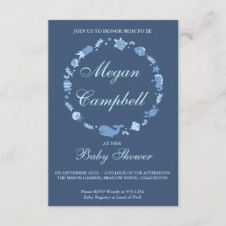 Under The Sea Baby Shower Invitation